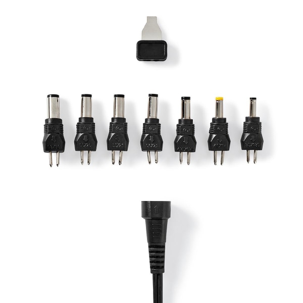 AC Yleisvirtalähde | 36 W | 5 - 24 V DC | 1.80 m | 2.4 A - 3.0 A A | 7 plug(s) | Musta