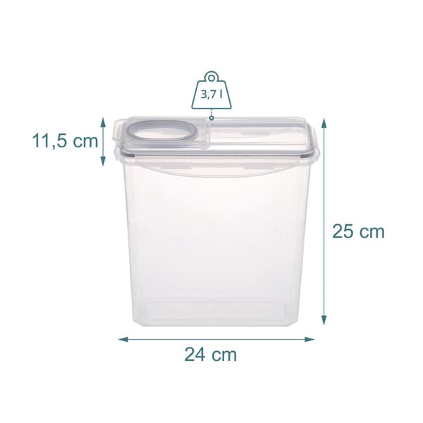 Lufttäta matförvaringsbehållare, 3,7 l, 6-pack