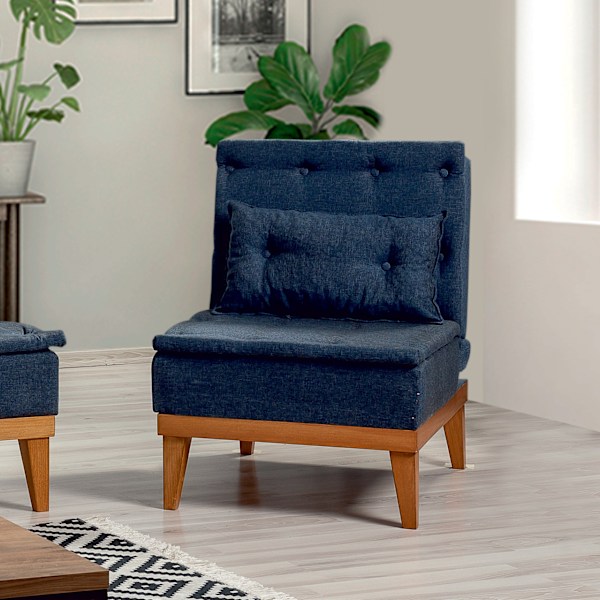 Wing Chair Fuoco Berjer - Mørkeblå
