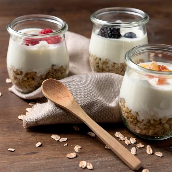 Krukke til yoghurt og desserter 130 ml 12 stk.