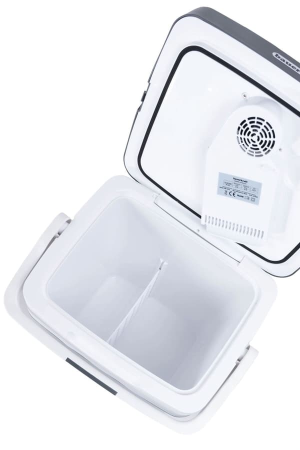Bærbar bilkøler, 29L, 220-240V DC12V, varmefunktion, gratis indsats, grafit