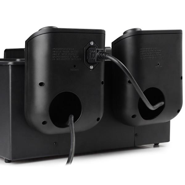 Frituregryde Dobbelt 2x3L 2x1800W Sort