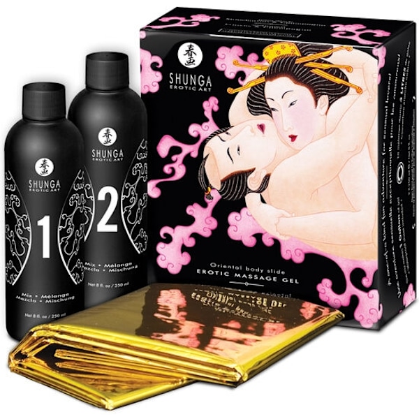 Shunga - Oriental Body To Body Erotic Hierontageeli Mansikat ja Cava