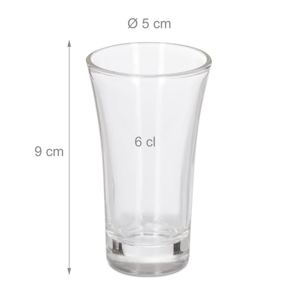 Shot lasit 6 kpl sarjassa
