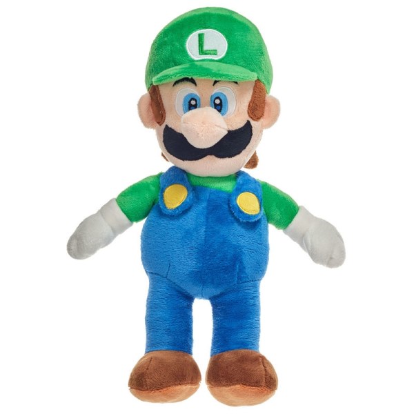 Mario Bros Luigi mjuk plyschleksak 38cm