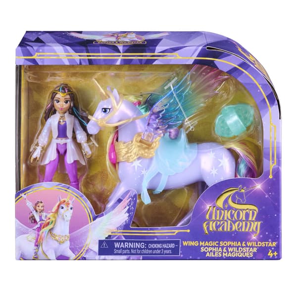 Unicorn Academy Wing Magic Sophia och Wildstar Set, Flapping Wings