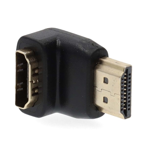 HDMI™ -sovitin | HDMI™ liitin | HDMI™ Ulostulo | Kullattu | Kulma, 90 ° | ABS-Muovi | Musta | 1 kpl | Laatikko