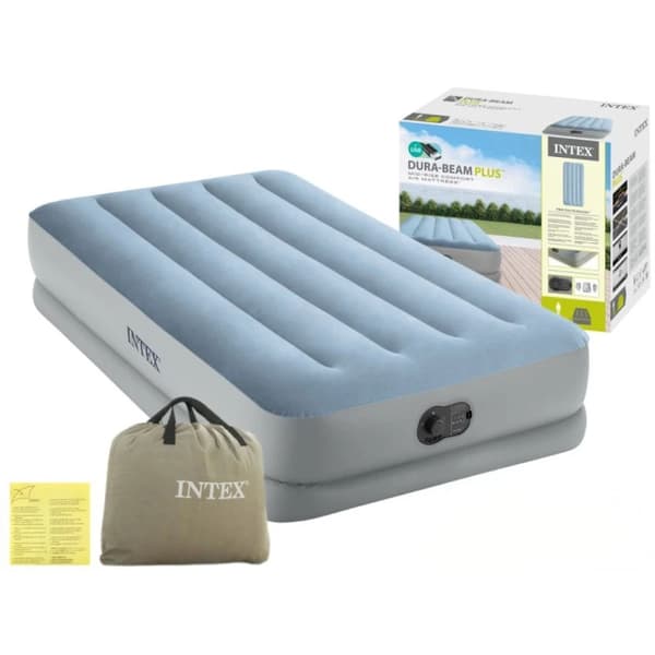 Enkel luftmadrass 191x99x36 cm med USB-pump