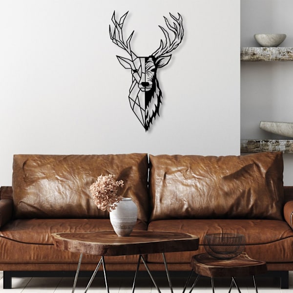 Dekorativt metallväggstillbehör Red Deer 2