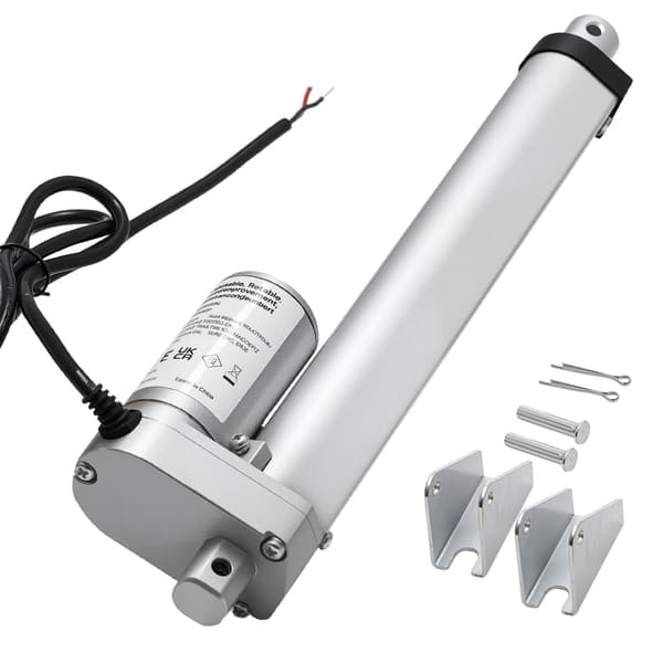 12V lineær aktuator, 20 cm slaglængde, 1000N, IP54-beslag