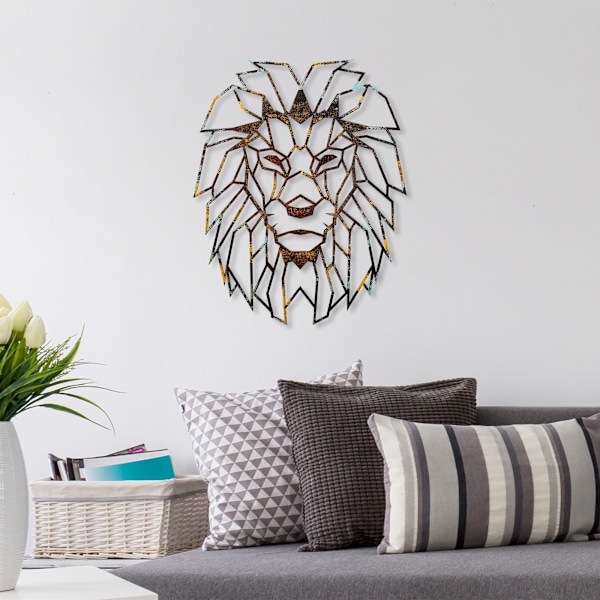 Dekorativt metallväggstillbehör Lion - 3