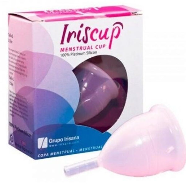 Iriscup - Liten rosa månadskopp A + gratis steriliseringspåse