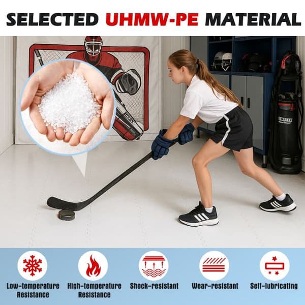 Syntetiska isplattor 10-pack, UHMW-PE, 46,5 cm