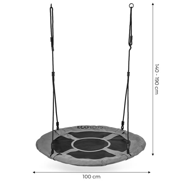 Havegynge, 100 cm, grå ECOTOYS