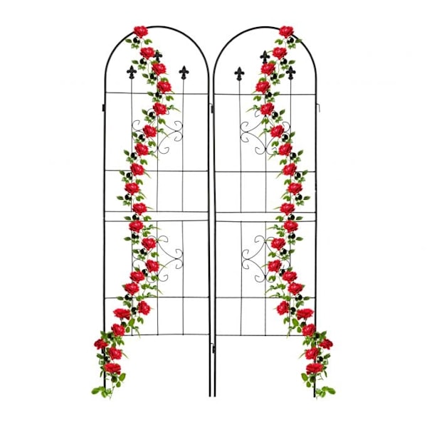 Trellis 180 cm sæt af 2 sorte