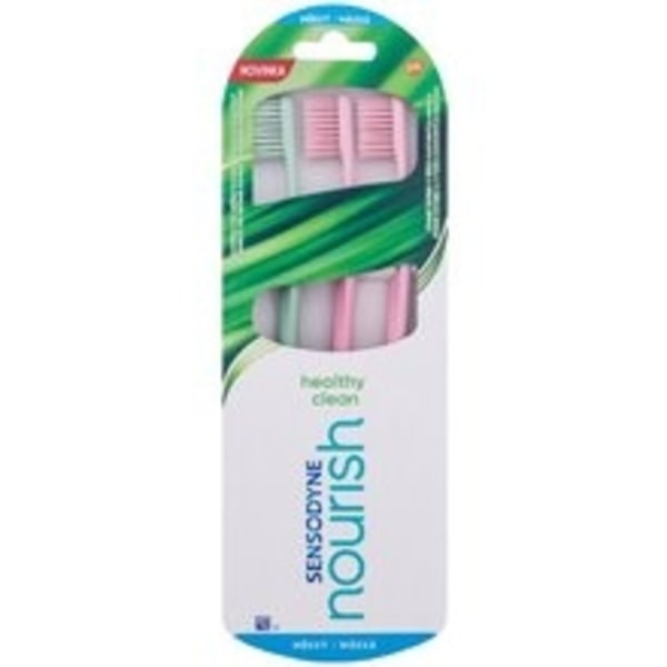 Sensodyne - Nourish Healthy Clean Soft Trio Toothbrush - Klasický zubní kartáček 1ml