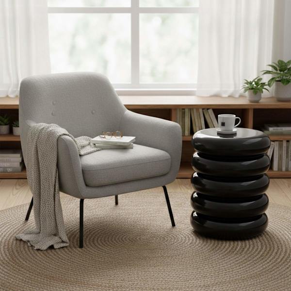 Bubble Design Järn Sidobord & Pall