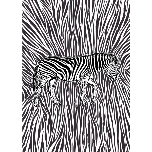 African Zebra Striking Camouflage - 70x100 cm