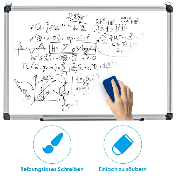Whiteboard magnettavle Skrivetavle Wall Board Memo Board med aluminiumsramme (70 x 50 cm)