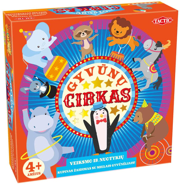 Eläinsirkuslautapeli – Hauska perhestrategiapeli