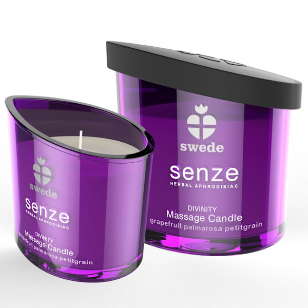 Svensker - Senze Divinity Massagelys - Grapefrugt, Palmarosa, Petitgrain