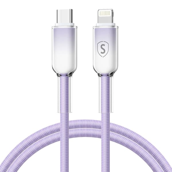 Sign Dynamic Series USB-C til Lightning-kabel 2.4A, 1M - Lilla