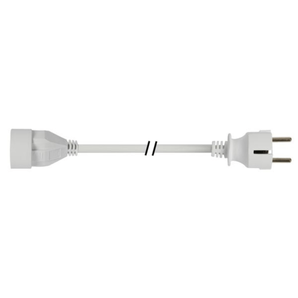 Forlængerkabel 3 M - Hvid - 3G1.5 - Schuko