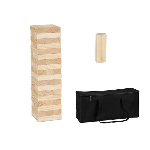 XL Wobble Tower Wood