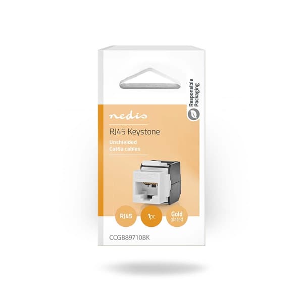 Keystone | CAT6a | RJ45 Hun | U/UTP | ABS | Box