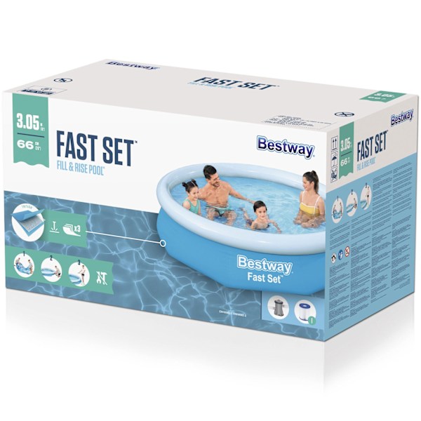 Fast sæt pool 3,05m x 66cm