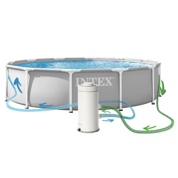 Trädgårdspool med ram 366 x 76 cm 4-i-1 INTEX 26712ND