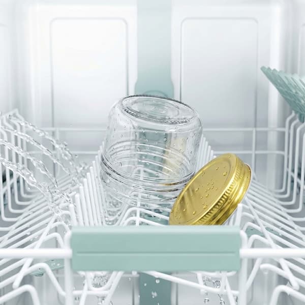 120 ml syltburkar i glas, set med vridbara guldlock