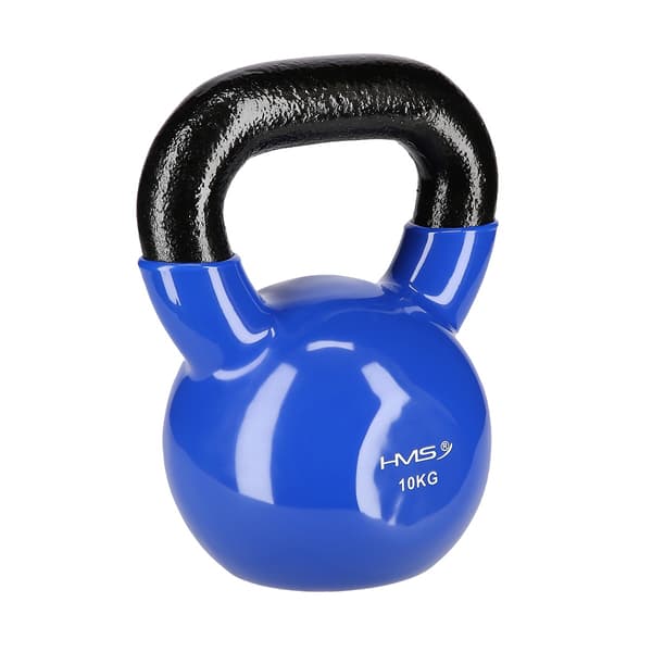 10 kg Støbejern Kettlebell – Blå