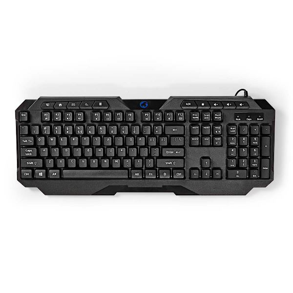 Pelinäppäimistö Langallinen | USB Type-A | Kalvonäppäiminä | LED | QWERTY | Yhdysvaltain Näppäinasettelu | USB Virta | Virtakaapelin pituus: 1.30 m |