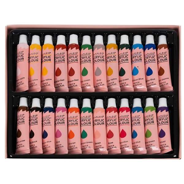 Akryylimaalit 24 kpl. - 12 ml. Maaleo 20363
