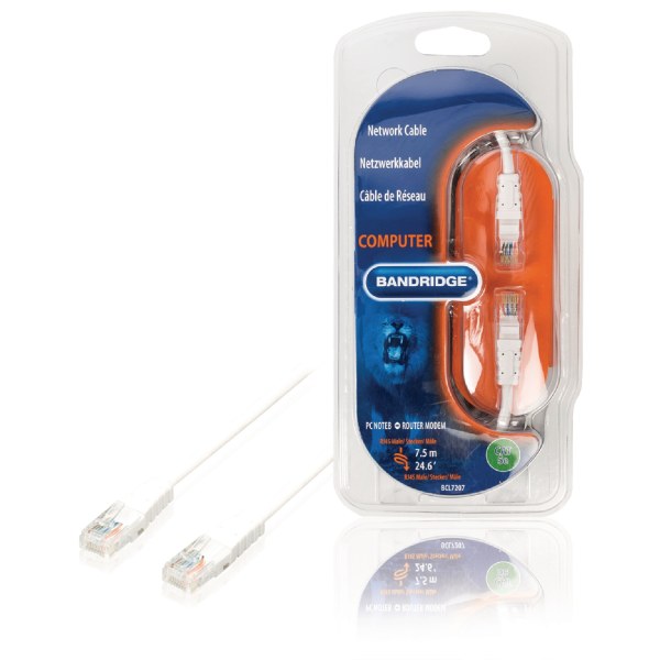 Cat5E Utp Netværkskabel RJ45 (8P8C) Han - RJ45 (8P8C) Han 7.50 m Hvid