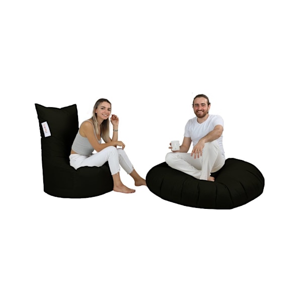Garden Bean Bag Balina - Sort