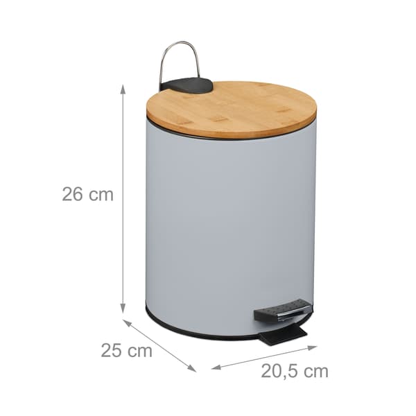 Pedalspand 5L med soft-Close låg og liners