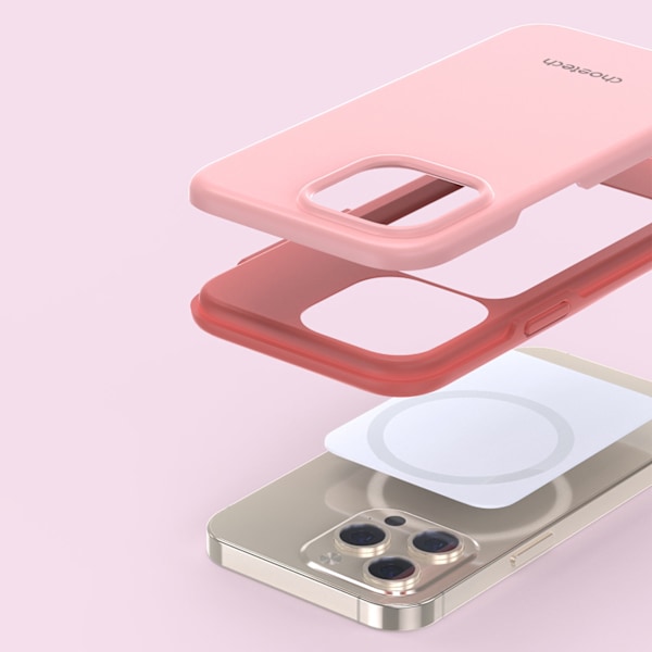 Suojakuori iPhone 13 Pro MFM Anti-drop -kotelolle, pinkki