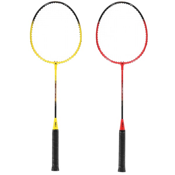Badmintonsæt – 4 ketchere, 3 fjerbolde, net
