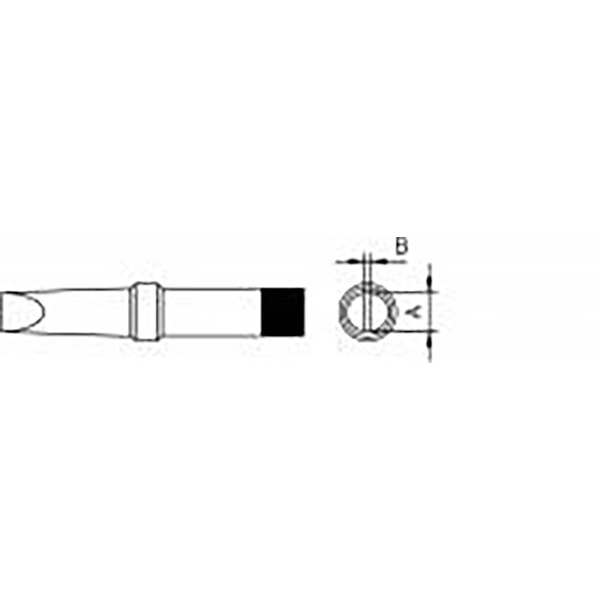 Juotoskärki 2,4 x 0,8 mm 370 ˚C