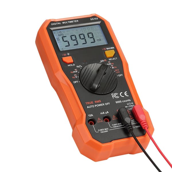 Digitalt multimeter, 6000-trins TRMS, NCV, temperatur