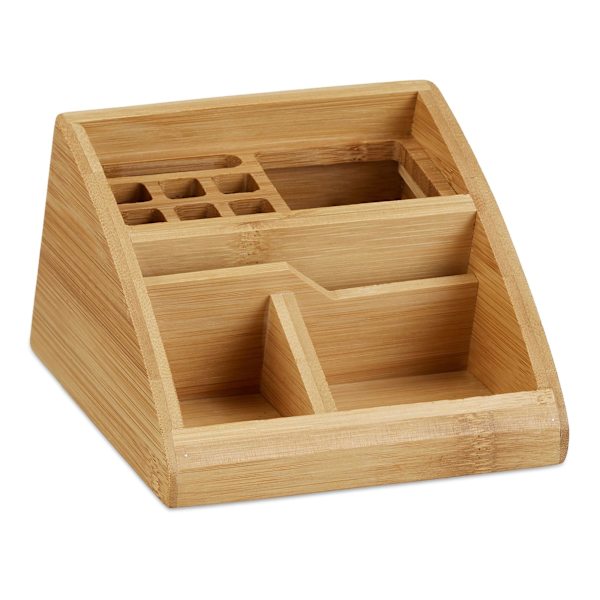 Skrivbordsorganisation i bambu