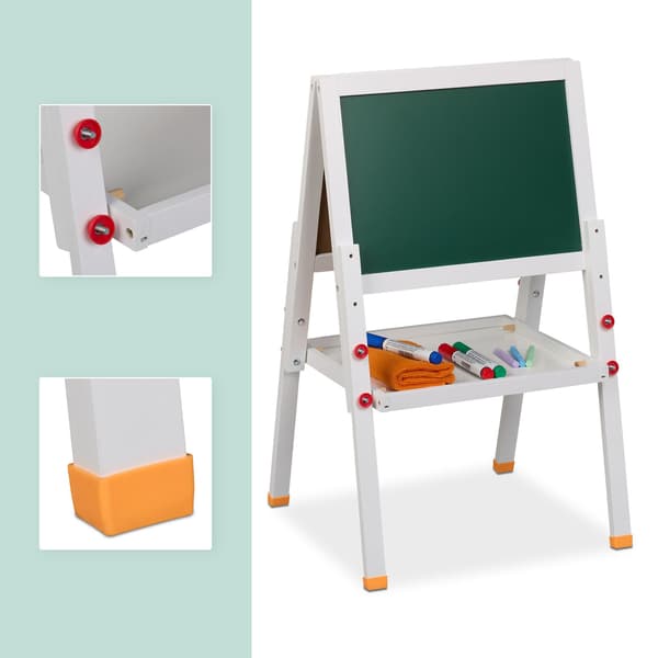Børne tegnestaffeli med whiteboard og tavle