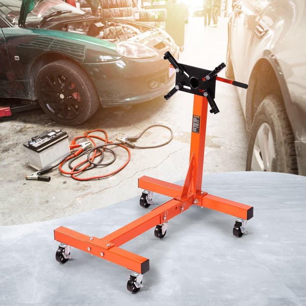 Motorstativ 1500 lb, 360 roterande, fällbart med 5 hjul