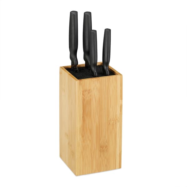 Bambu knivblock utan knivar