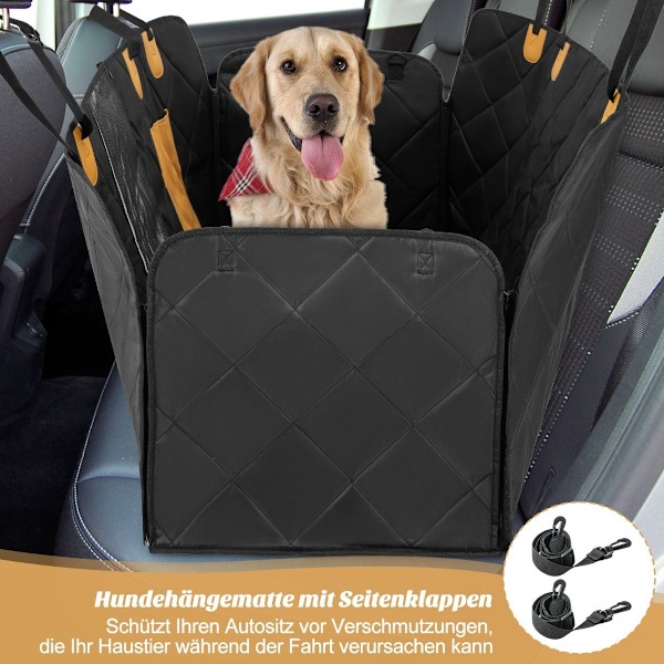 Auton takapenkin koiran peitto vedenpitävä ja naarmuuntumaton ja liukumaton 215 x 148 cm musta