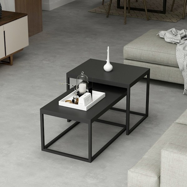 Redebord (2 stk) Leka - Sort