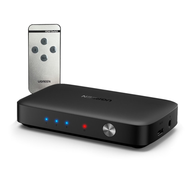 Switch splitter switch HDMI - 3x HDMI 4K 30Hz svart
