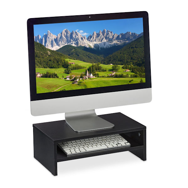 Monitorstativ sort